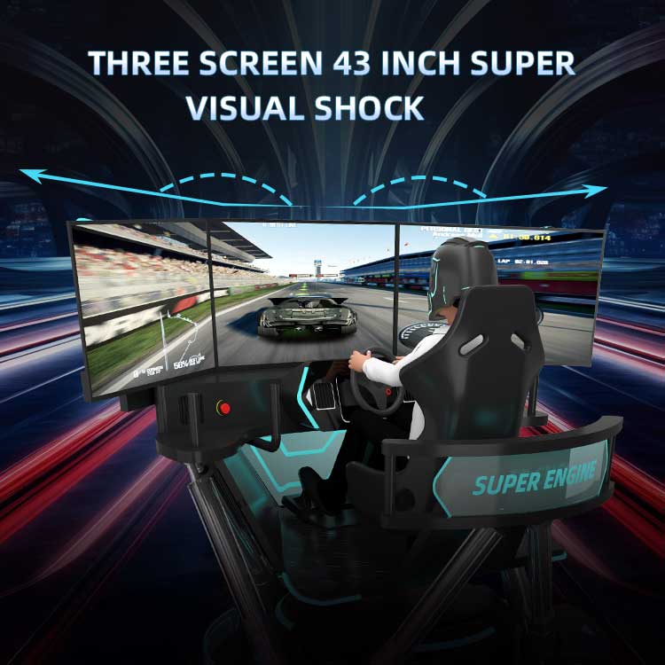 6 Dof 3 Screen Racing Simulator Detail9