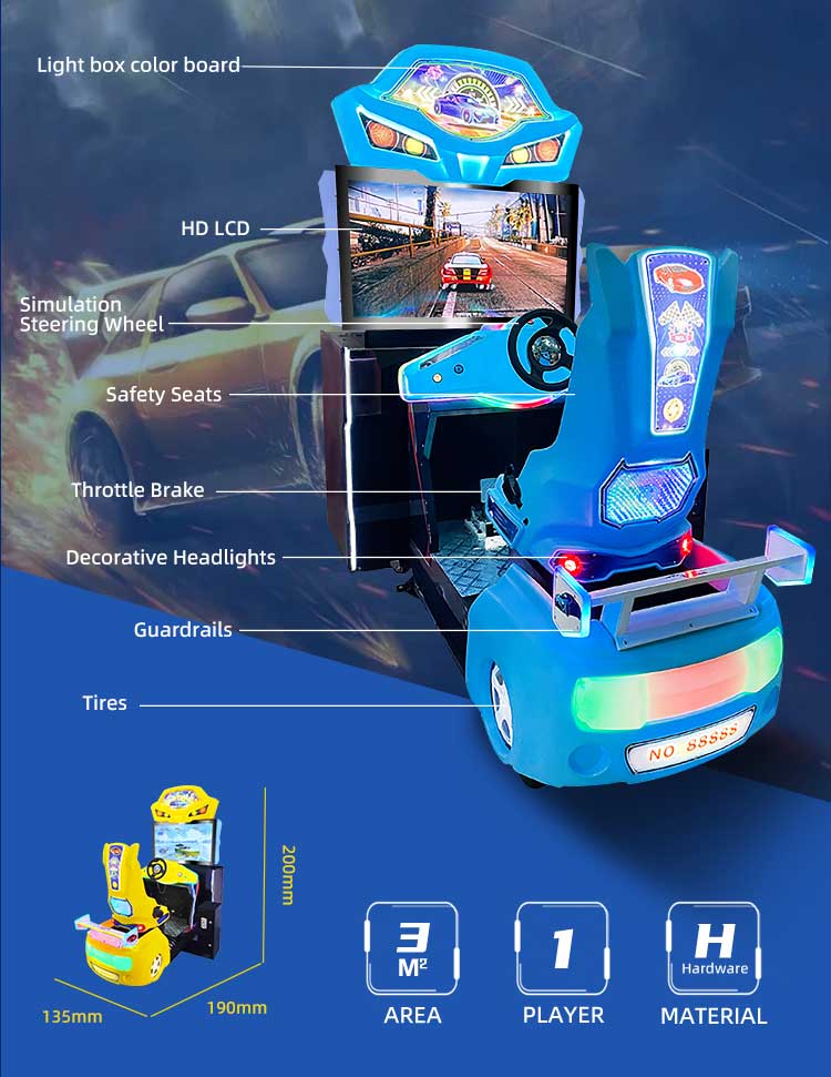 Dynamic Arcade Game Driving Car Main Image7