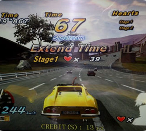 2 Players Car Driving Arcade Game Detail1