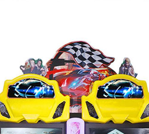 2 Players Car Driving Arcade Game Detail2