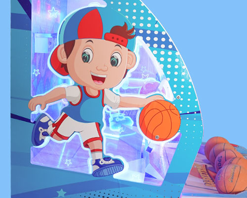 2 Players Kids Arcade Basketball Machine Detail1