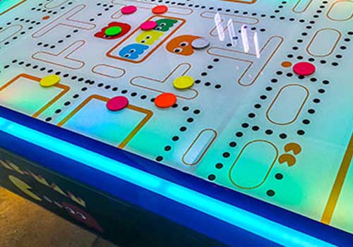 Détail de la table de hockey sur air PAC-MAN5