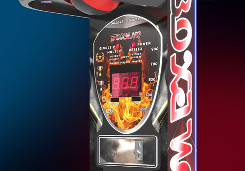Black Red Boxing Machine Arcade Game Detail4