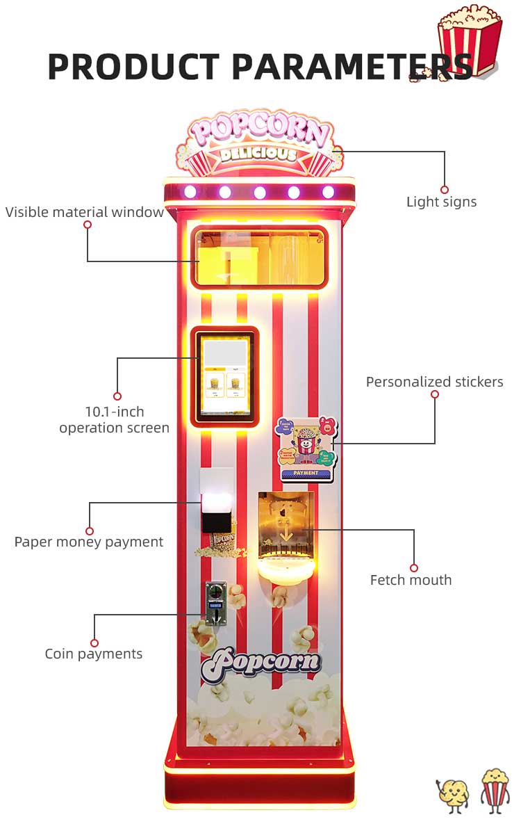 Automatic Popcorn Vending Machine Detail3