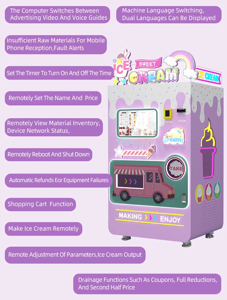 Automatic Ice Cream Vending Machine Detail2