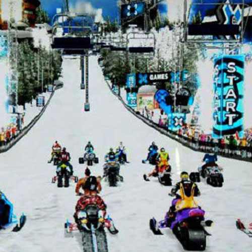 Snocross Motorcycle Racing Arcade Game Detail2