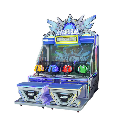 4 Players Shooting Balls Game Arcade Machine Main Image1