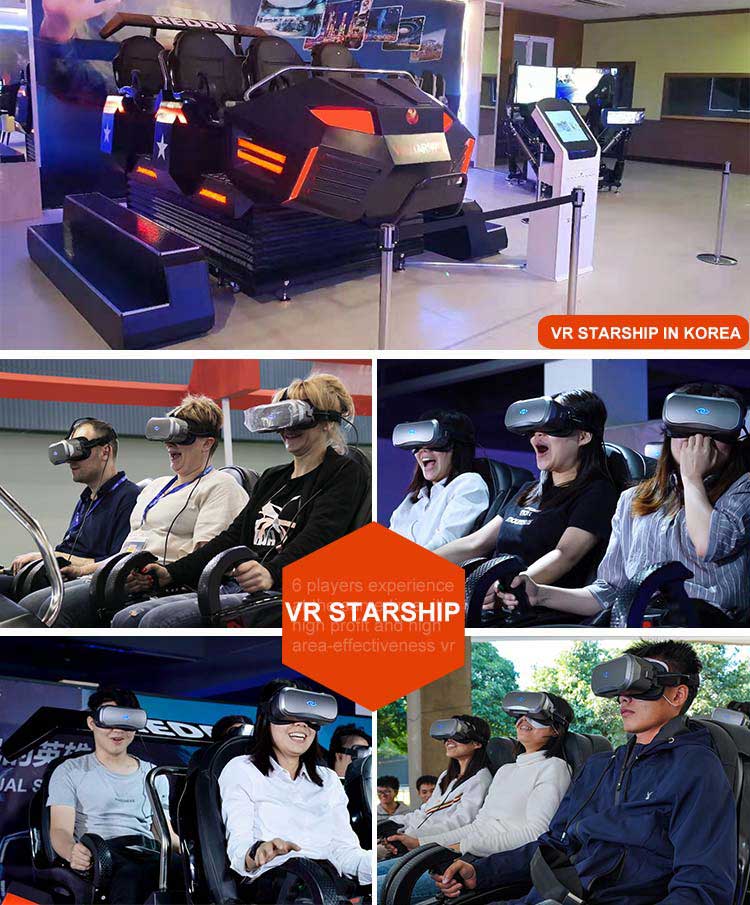 Nave estelar de realidad virtual 6 Detalle2 del simulador del cine de la realidad virtual de los jugadores 9D