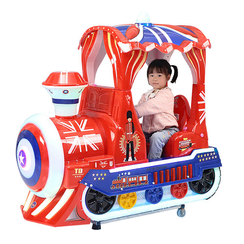 British Style Train Kiddie Ride WIth Racing Game Main Image1