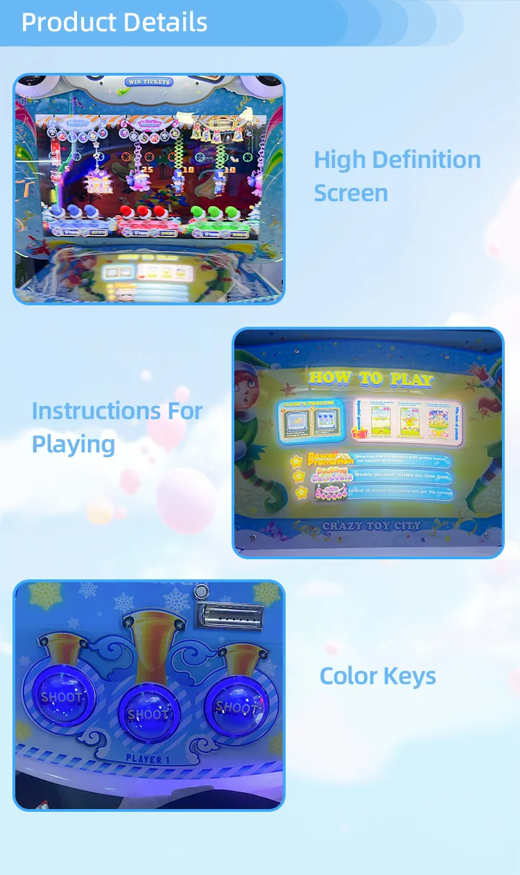 Crazy Toy City 2 Ticket Redemption Game Machine Detail6