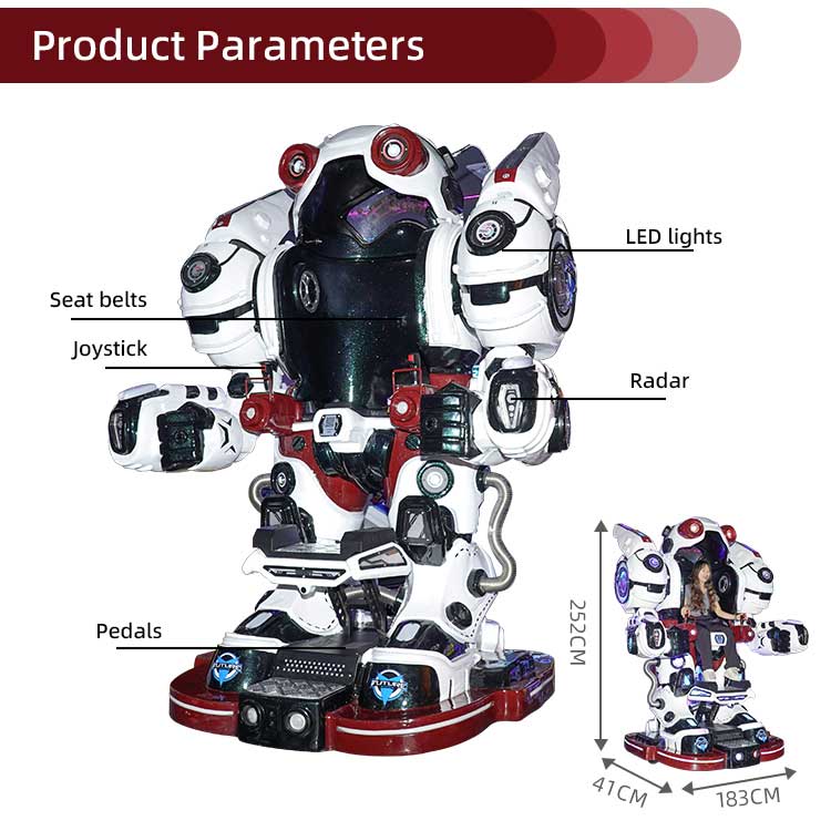 Détail du tour du robot d'amusement Future Warrior2