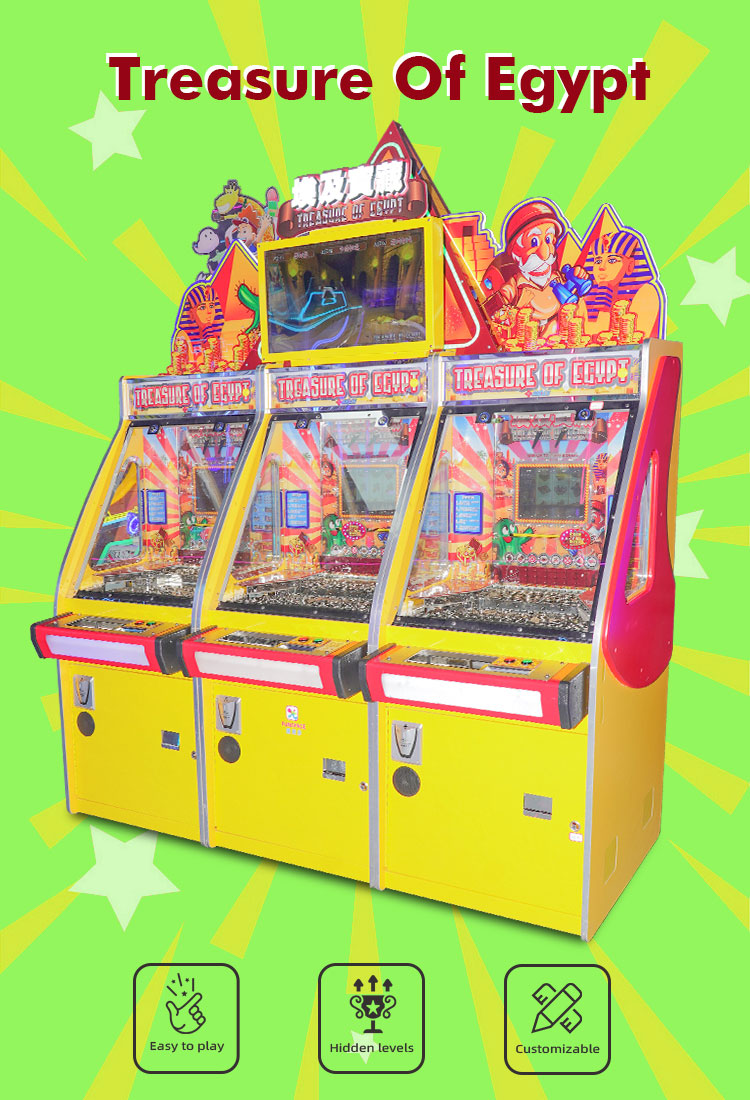 Treasure Of Egypt Coin Pusher Arcade Machine Detail1