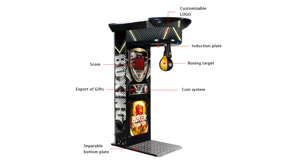 Black King Punching Bag Game Machine (Old Style) 1