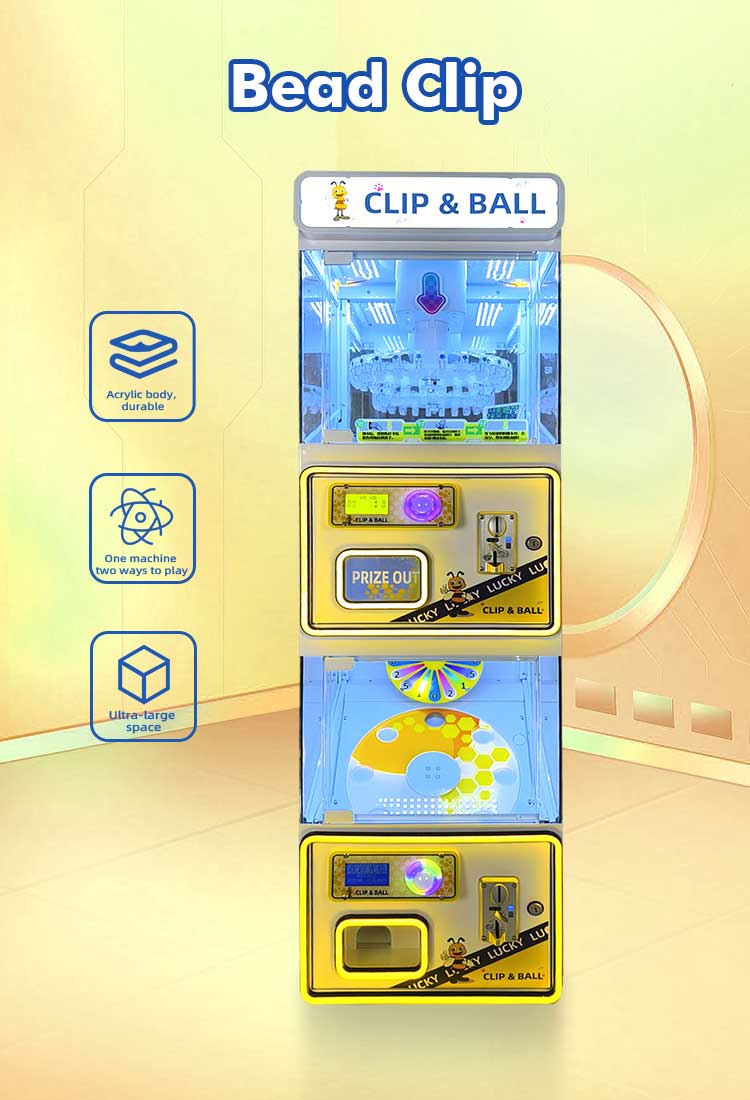 Clip & Ball Two In One Prize Redemption Game Detail1