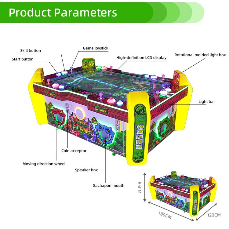 6 Players Snake Arcade Prize Redemption Game Detail2