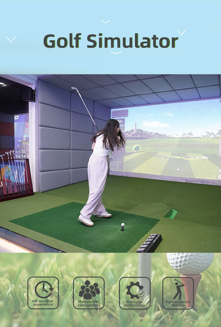 Customizable Basement Golf Simulator Detail1