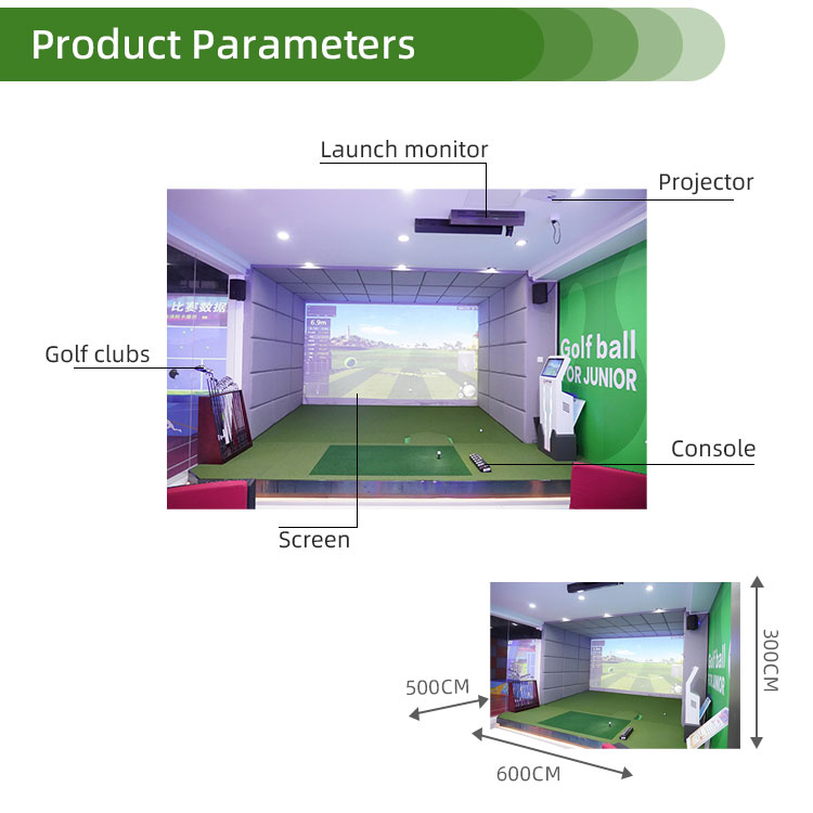 Customizable Basement Golf Simulator Detail2