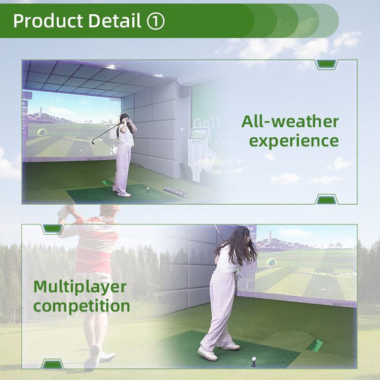 Customizable Basement Golf Simulator Detail3