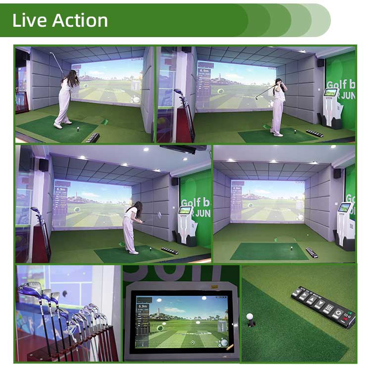 Customizable Basement Golf Simulator Detail5