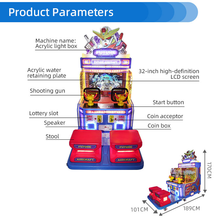 Future Aircraft Ball Shooting Game Arcade Detail2
