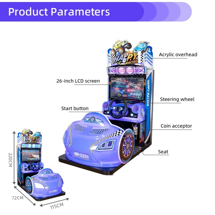 Happy Racing Car Racing Arcade Game Machines Detail2