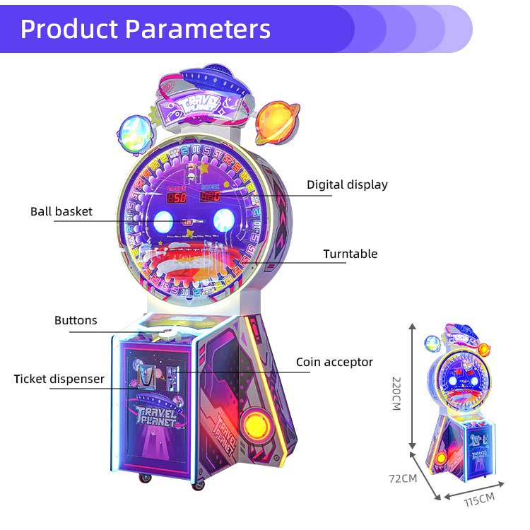 Travel Planet Ticket Arcade Game Machine Detail2