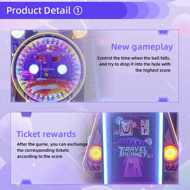 Travel Planet Ticket Arcade Game Machine Detail3