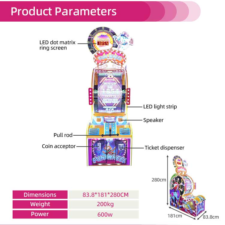 Fun Wheel Arcade Ticket Redemption Arcade Games Detail2