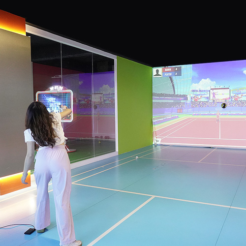 Interactive Projection Badminton Simulator Game Main Image1