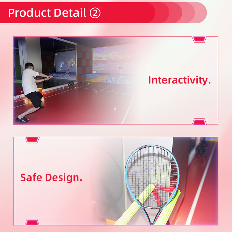 Interactive Projection Indoor Tennis Simulator Detail4