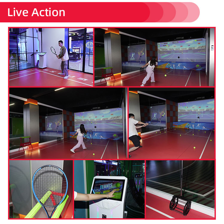 Interactive Projection Indoor Tennis Simulator Detail5