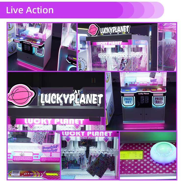 Lucky Planet Coin Operated Prize Redemption Machine Detail5