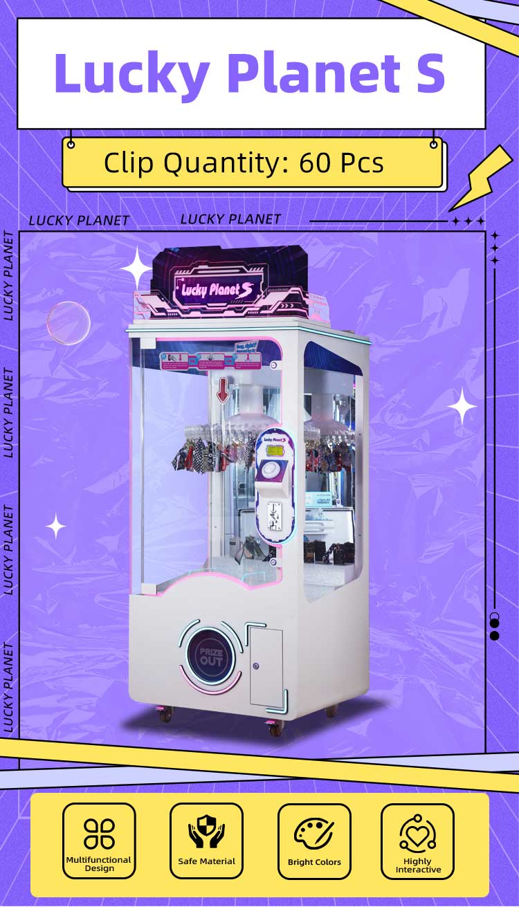 Lucky Planet S Coin Operated Prize Game Machine Detail1