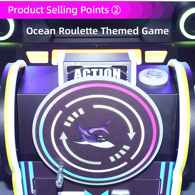 Ocean Treasure Arcade Spinner Wheel Redemption Arcade Games Detail4