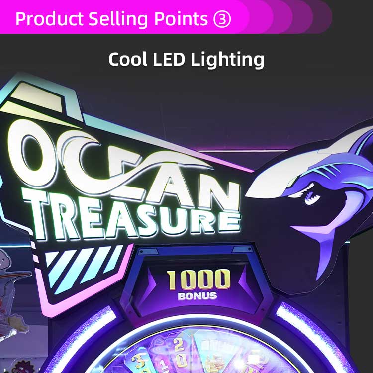 Ocean Treasure Arcade Spinner Wheel Redemption Arcade Games Detail5