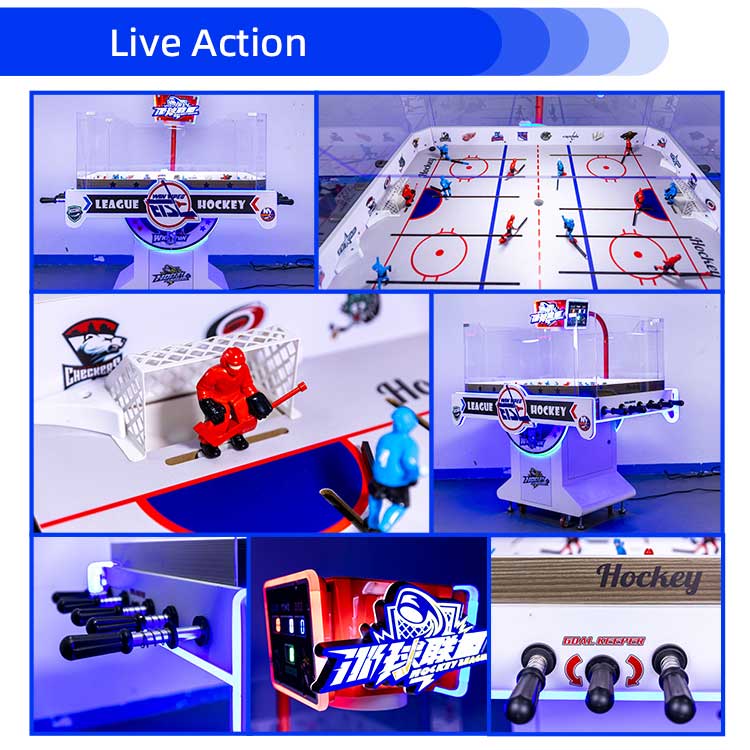 League Hockey Ice Hockey Arcade Bubble Hockey Table Detail6