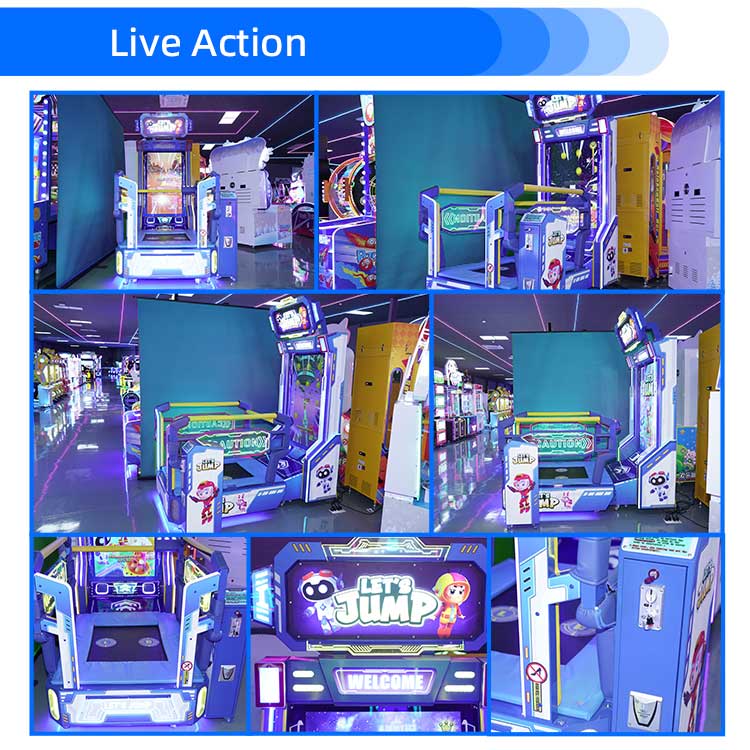 Let's Jump Kids Trampoline Jump Arcade Coin Operated Video Games Detail5