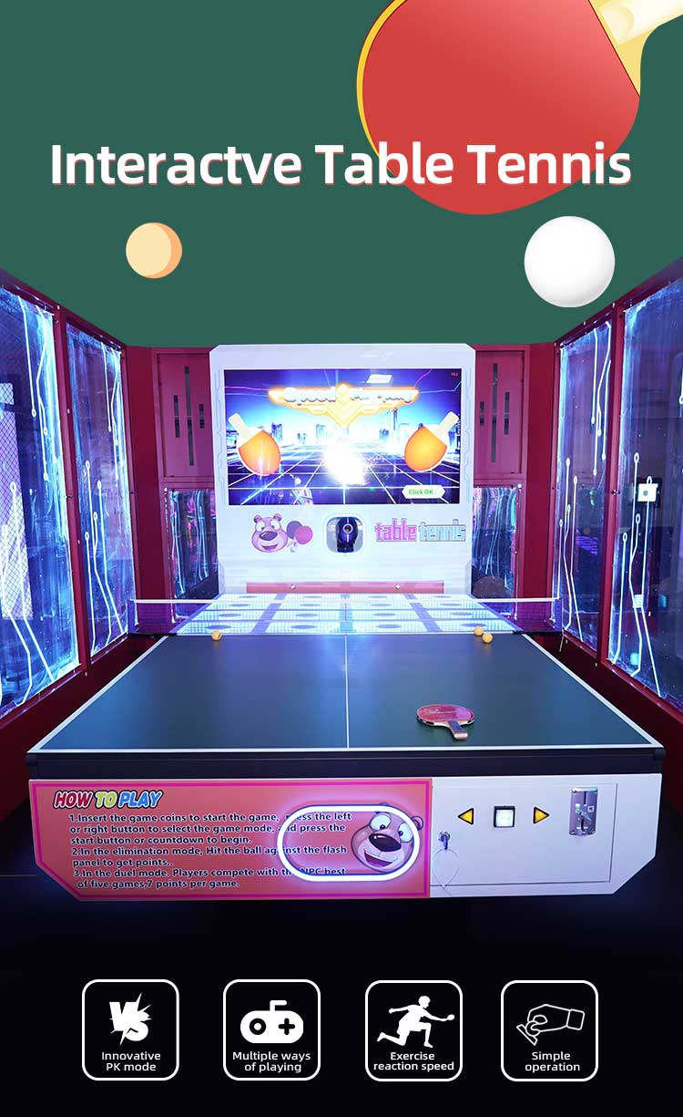 Table Tennis Simulator AR Ping Pong Game Arcade Detail1