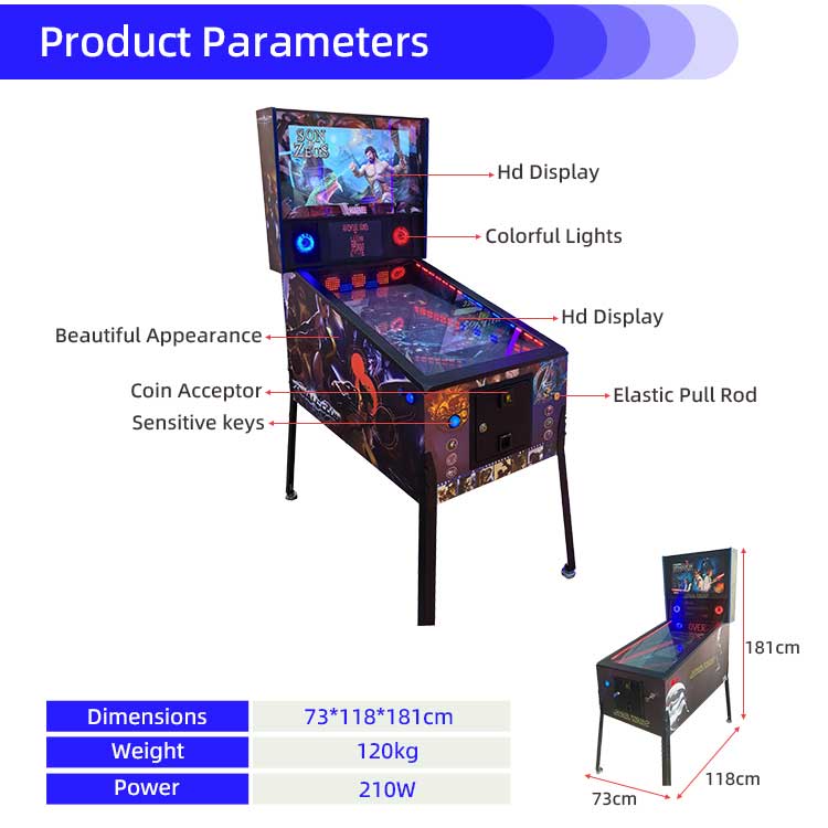 42 Inch 4K Virtual Pinball Machine Detail2