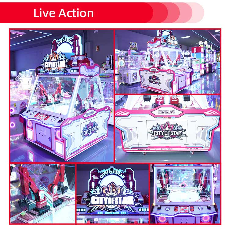 City Of Star 4 Players Toy Grabber Claw Machine Detail6