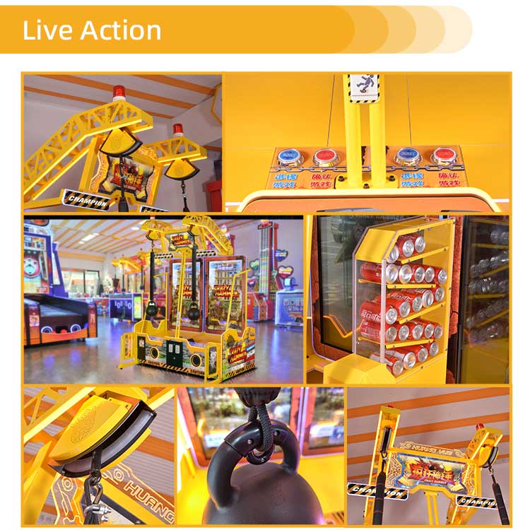 Crazy Hammer Hitting Arcade Game Redemption Arcade Detail6