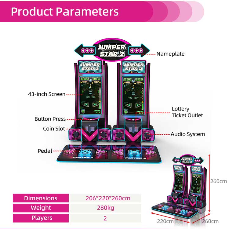 Jumper Star 2 Dance Arcade Game Rhythm Arcade Detail2
