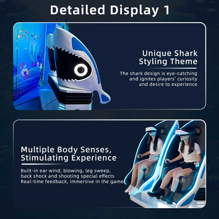 VR Shark 9D Virtual Reality Egg Chair Detail3