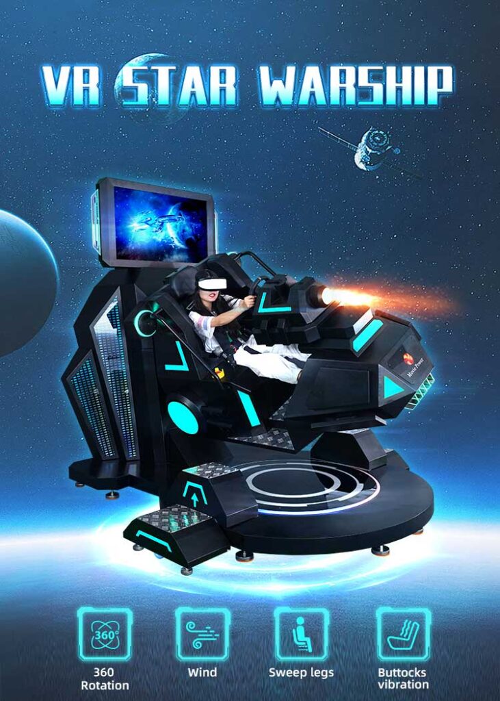 VR Star Warship 360 Simulator Driving Arcade Detail1
