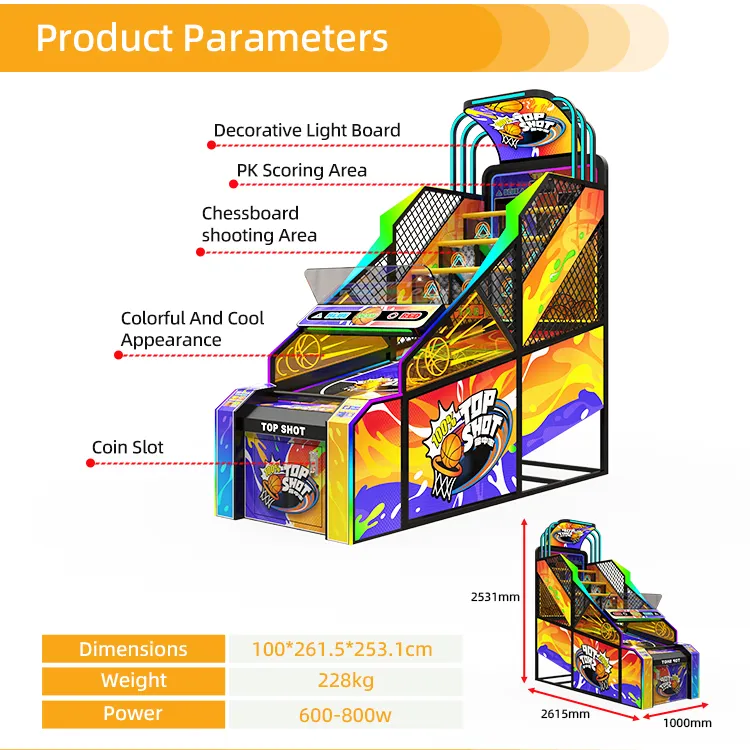 coin operated basketball machine Manufacturer