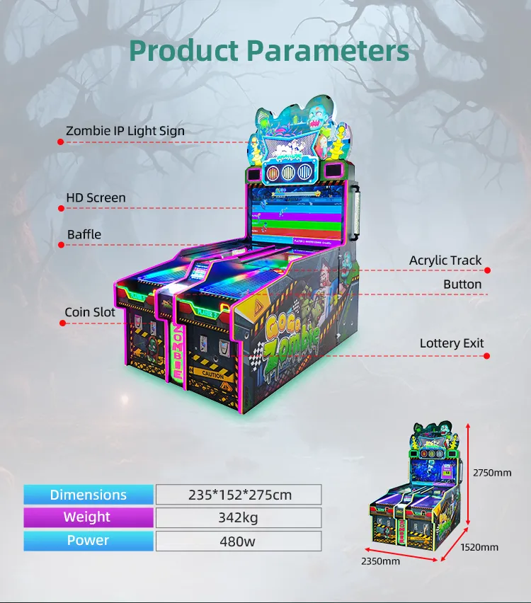 arcade game zombie supplier