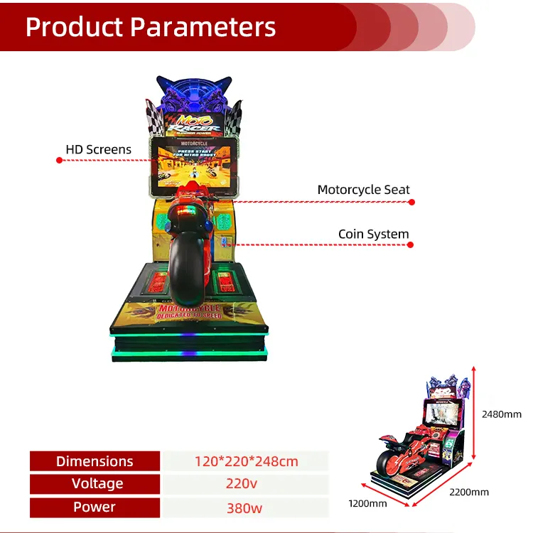 motorcycle arcade game Manufacturer