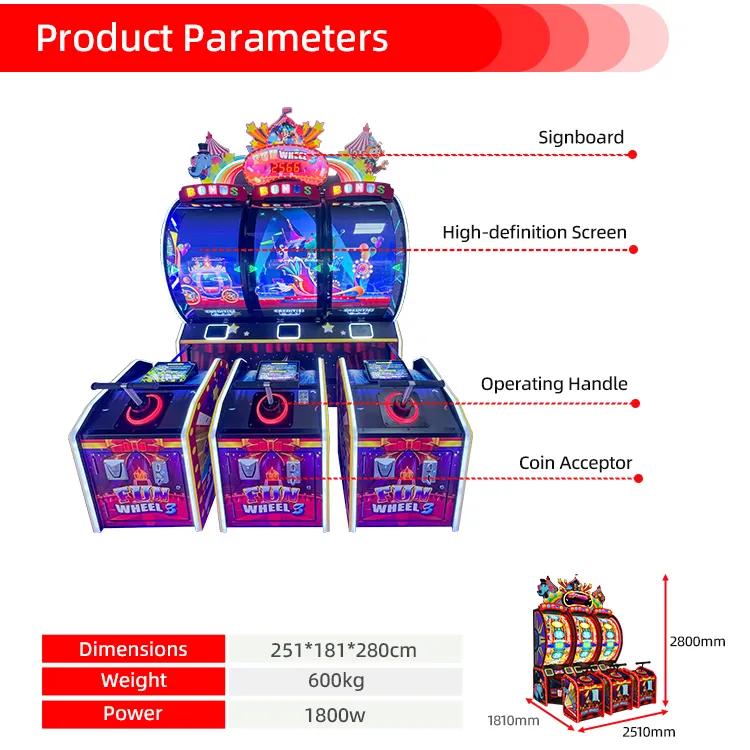 3 player arcade games Manufacturer