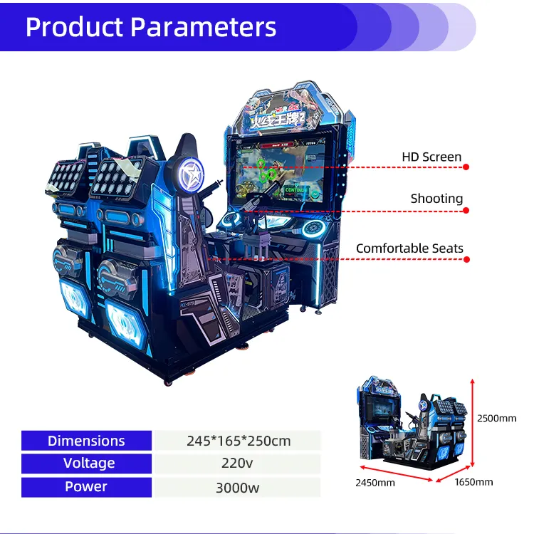 máquina arcade de armas
