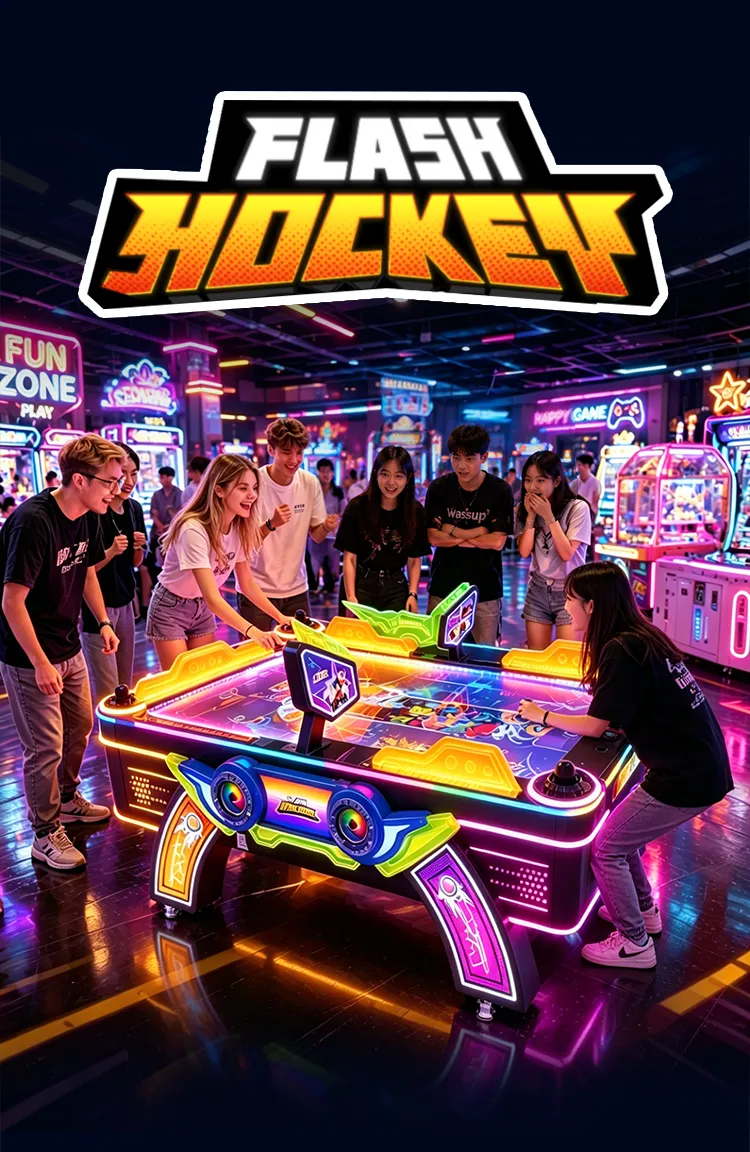 Flash Hockey arcade game air hockey detail